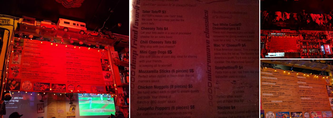 Butter Menu