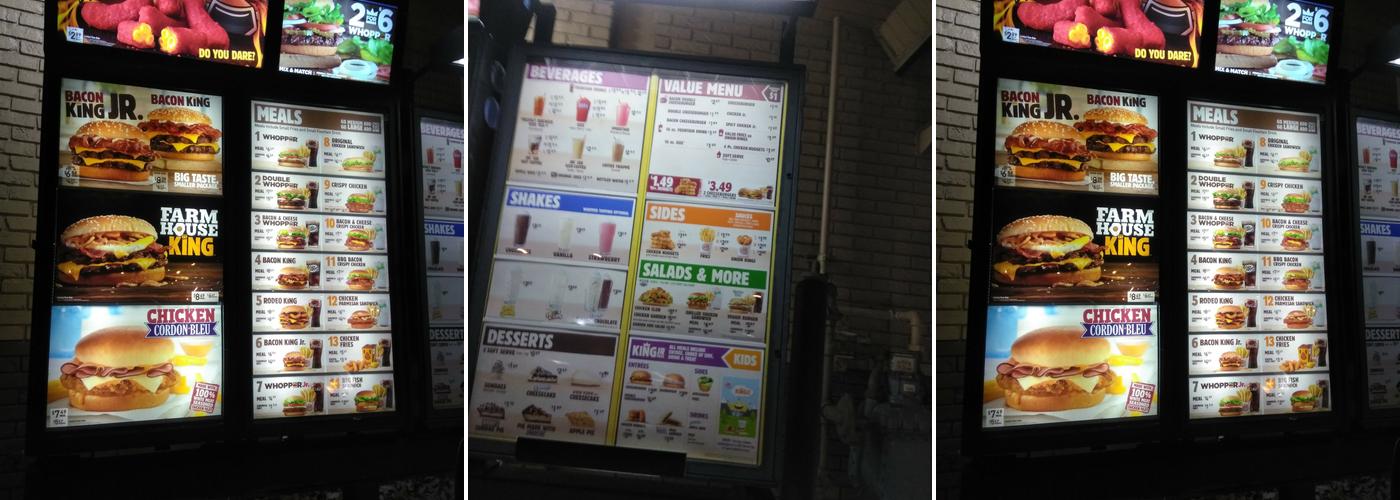 Burger King Menu
