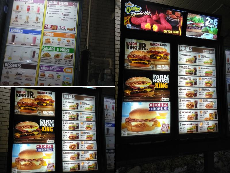 Burger King Menu