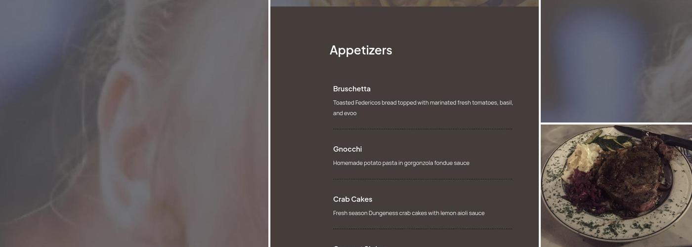 Federicos' Grill & Catering Menu