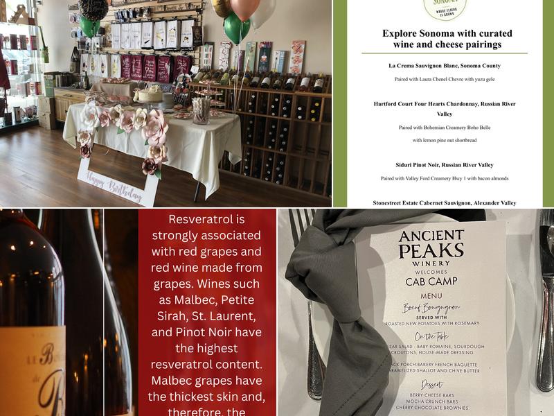 Azo Vino Wine Bar Menu