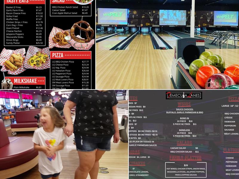 Temecula Lanes Menu