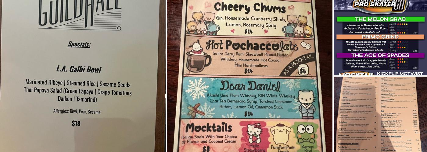 Guildhall Menu