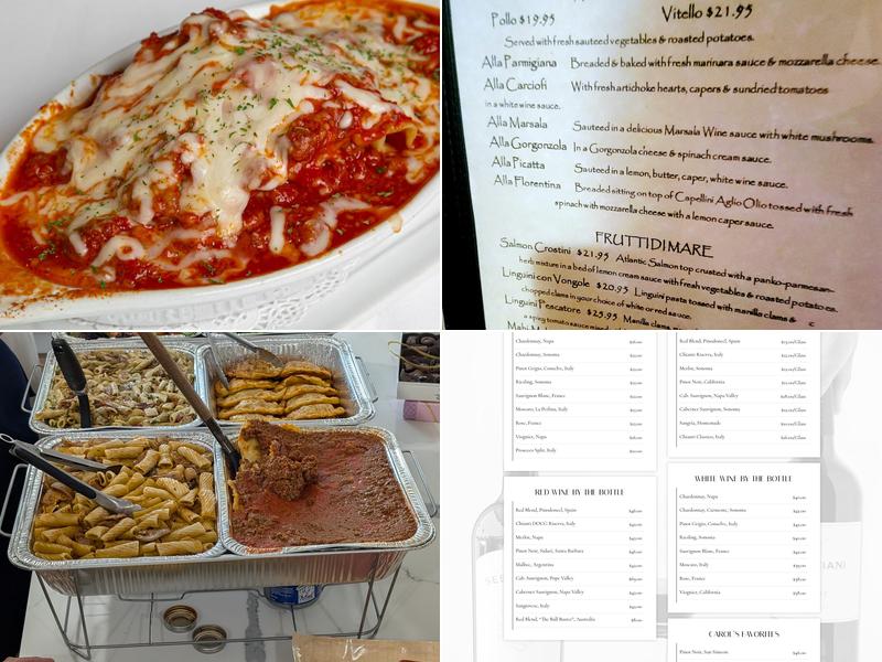 Sebastiani's Italian Bistro Menu