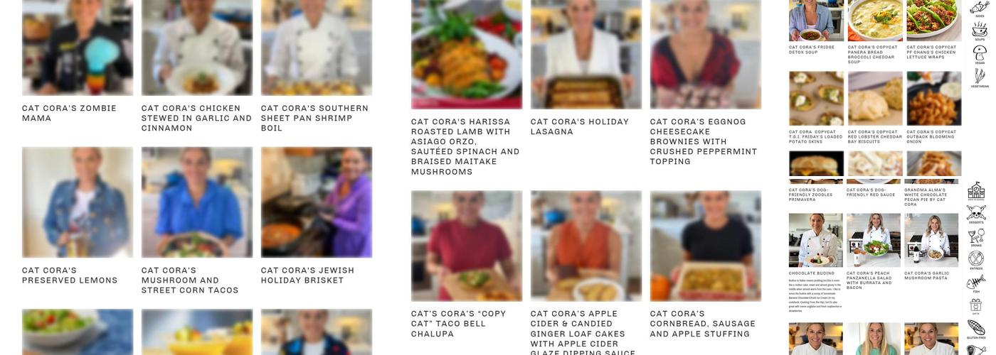 Cat Cora’s Kitchen Menu