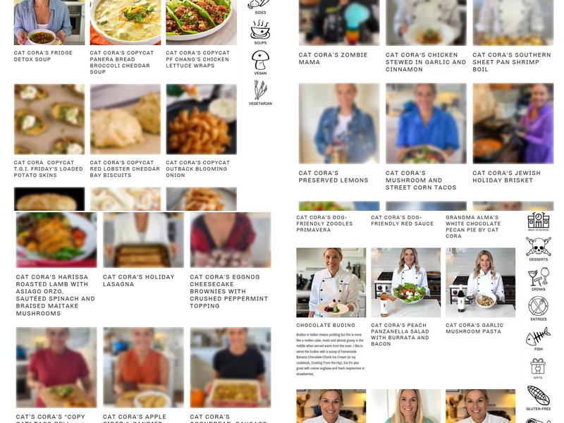 Cat Cora’s Kitchen Menu