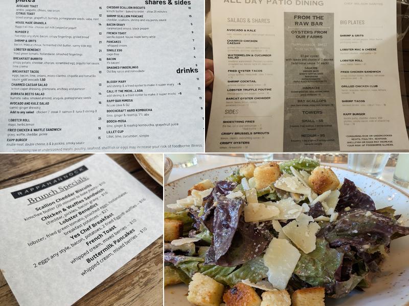 Rappahannock Oyster Bar Menu