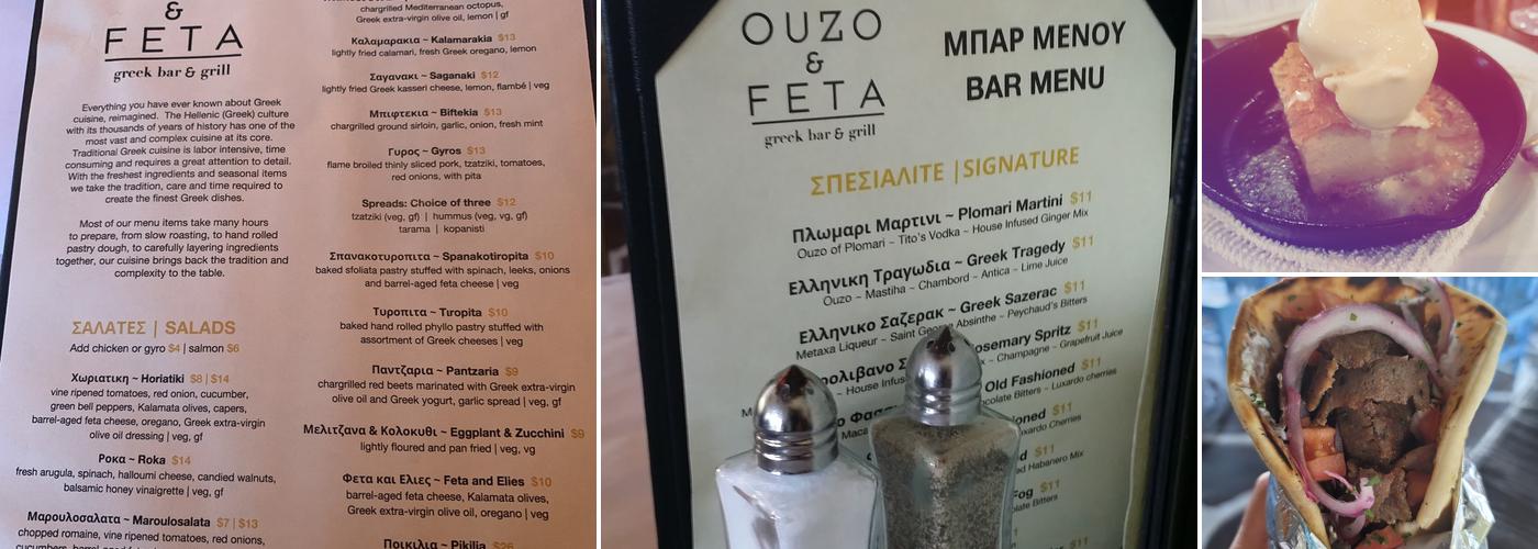 Ouzo And Feta Menu