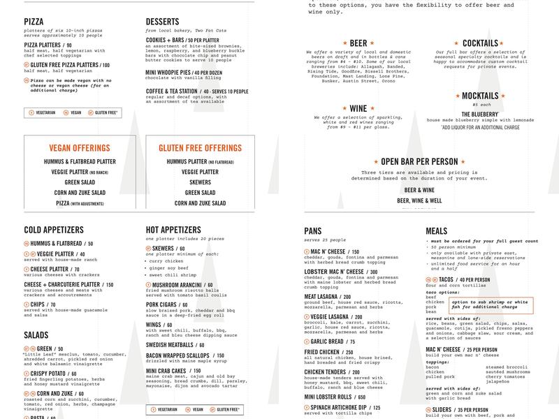 Bayside Bowl Menu