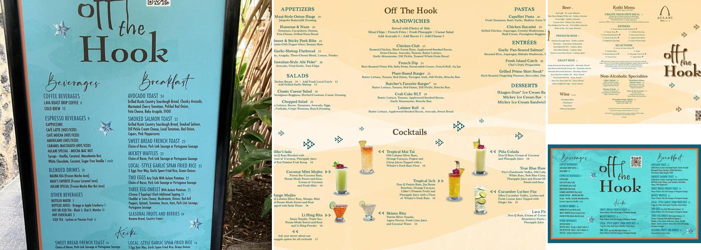 Off the Hook Menu