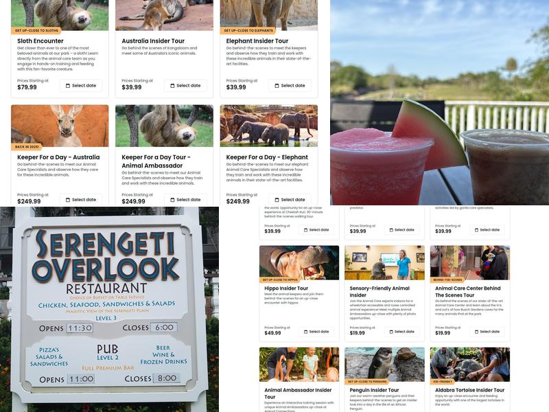 Serengeti Overlook Pub Menu