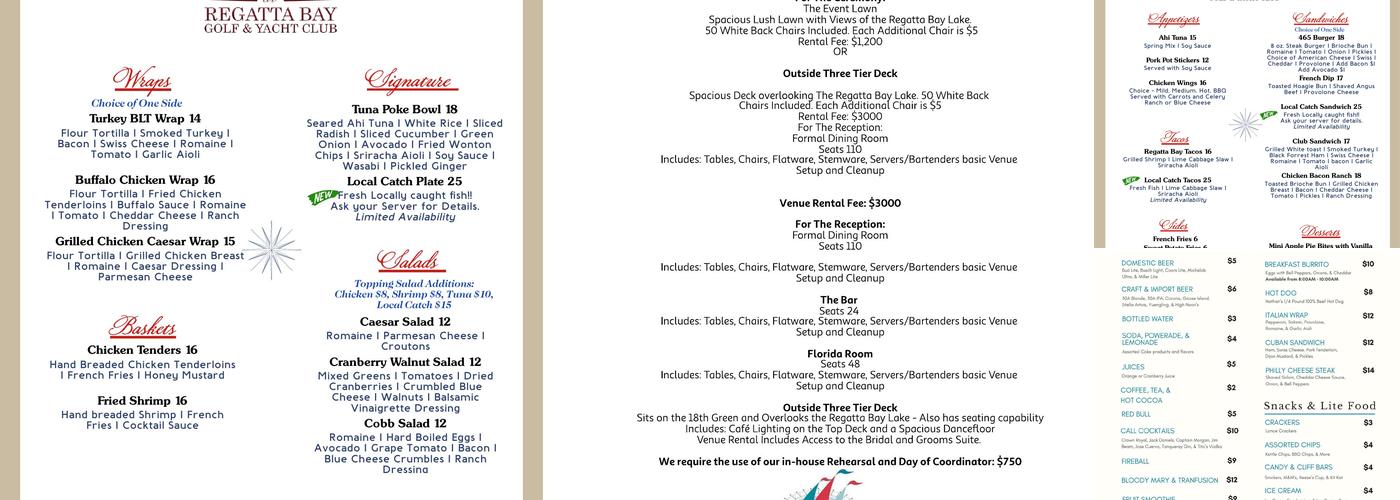 Rutherfords 465 Menu