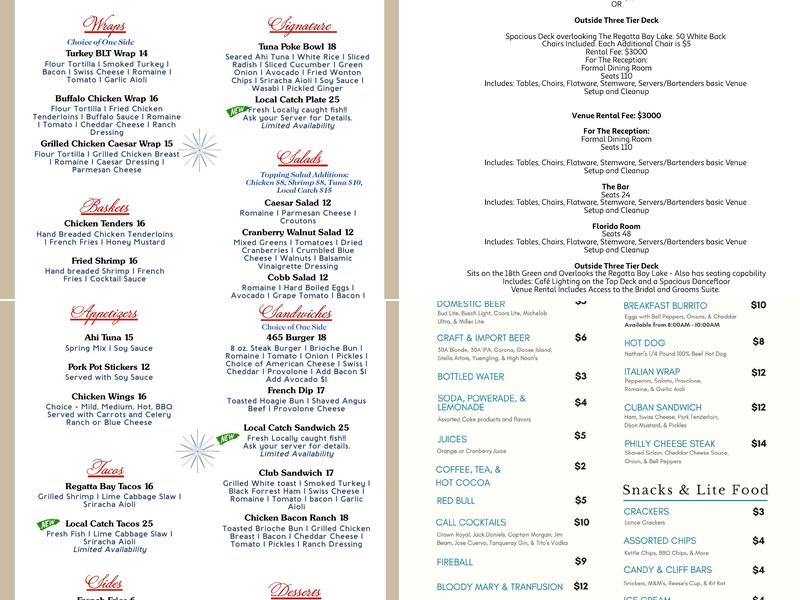 Rutherfords 465 Menu