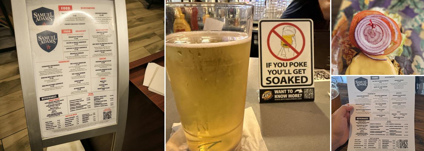 Sam Adams Atlanta Brew House Menu