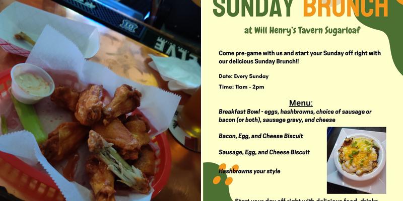 Will Henry's Tavern Menu