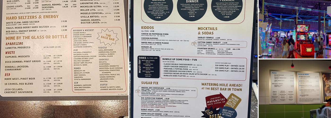 Main Event Suwanee Menu