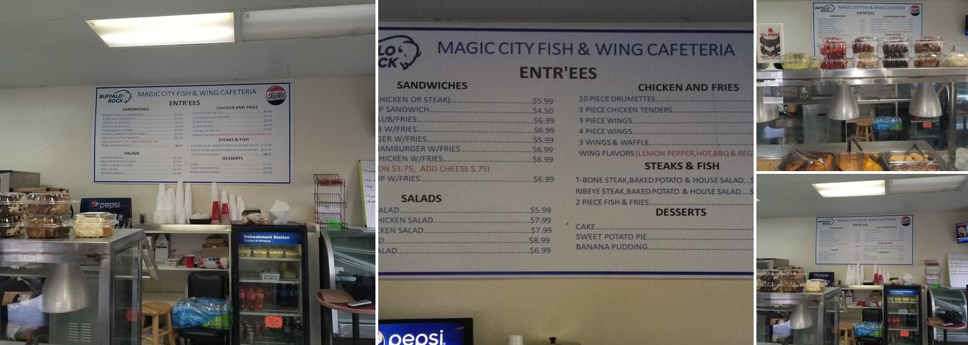 Magic City Fish and Wing Cafeteria Menu