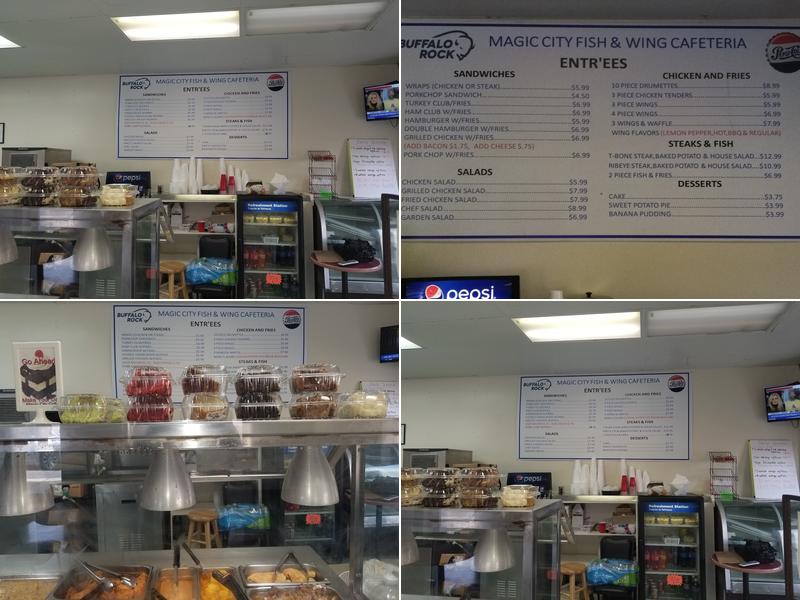 Magic City Fish and Wing Cafeteria Menu