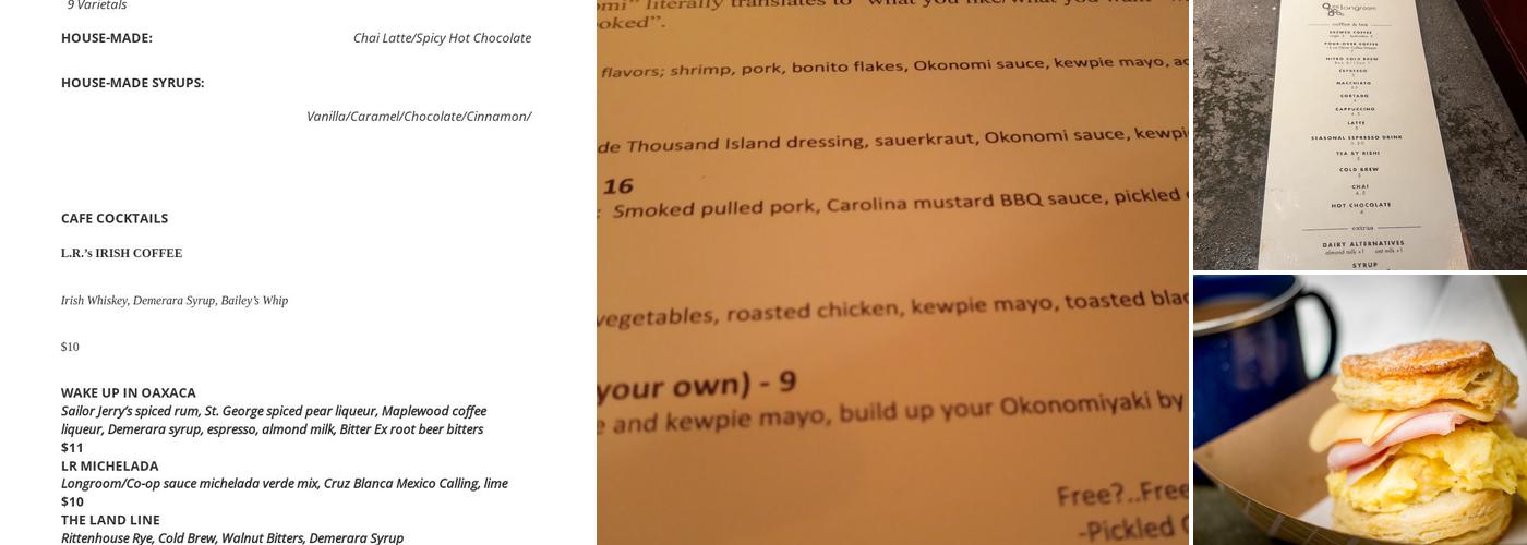 Long Room Chicago Menu