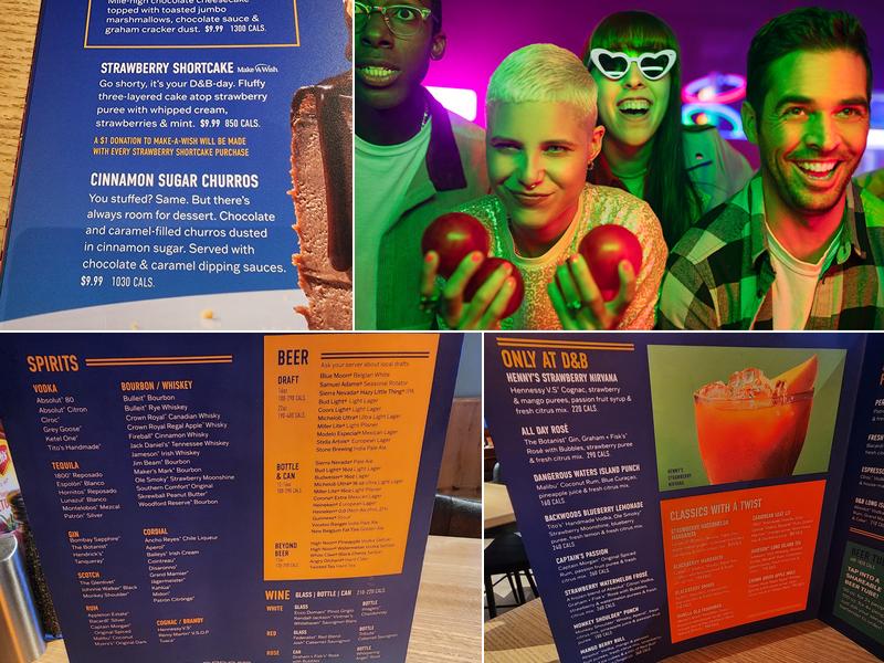 Dave & Buster's Rosemont Menu