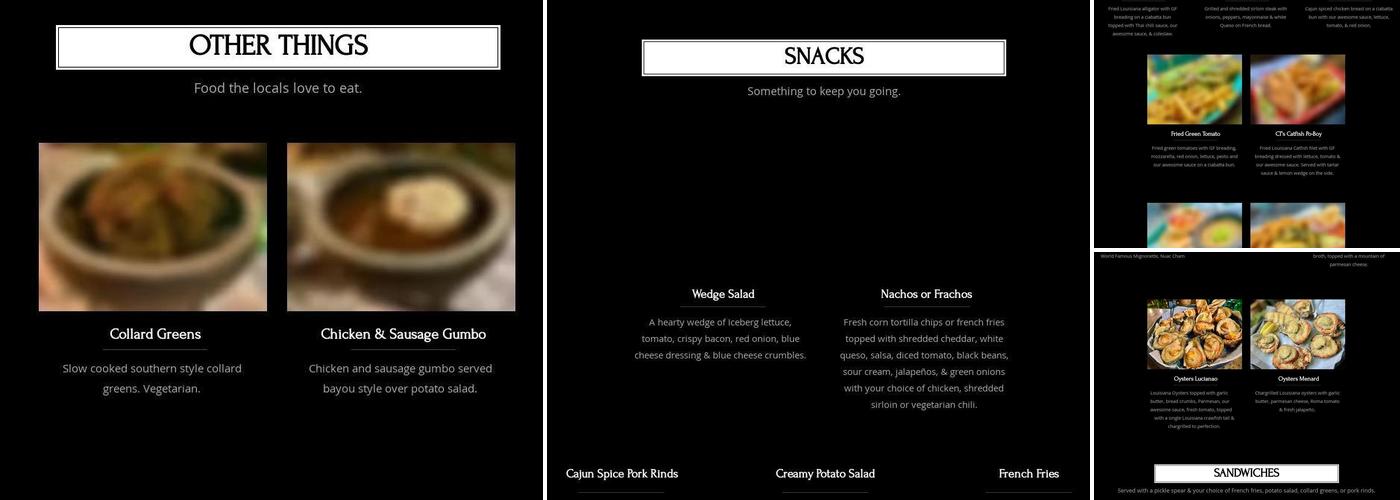 MRB Bar & Kitchen Menu