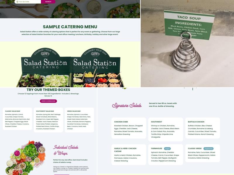 The Salad Station Menu