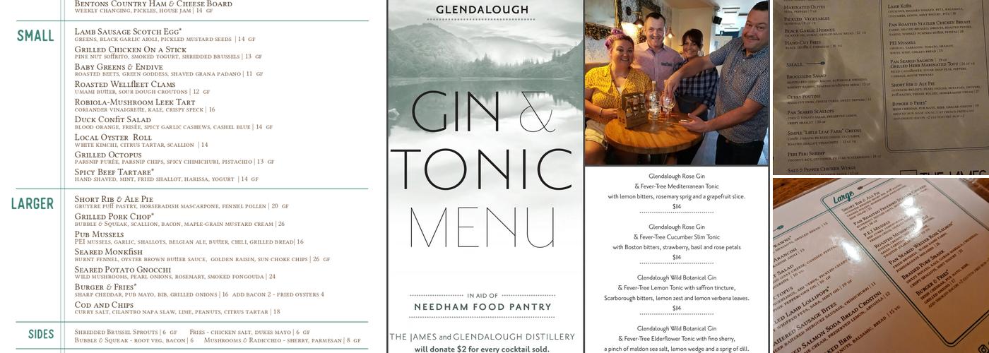 The James Menu