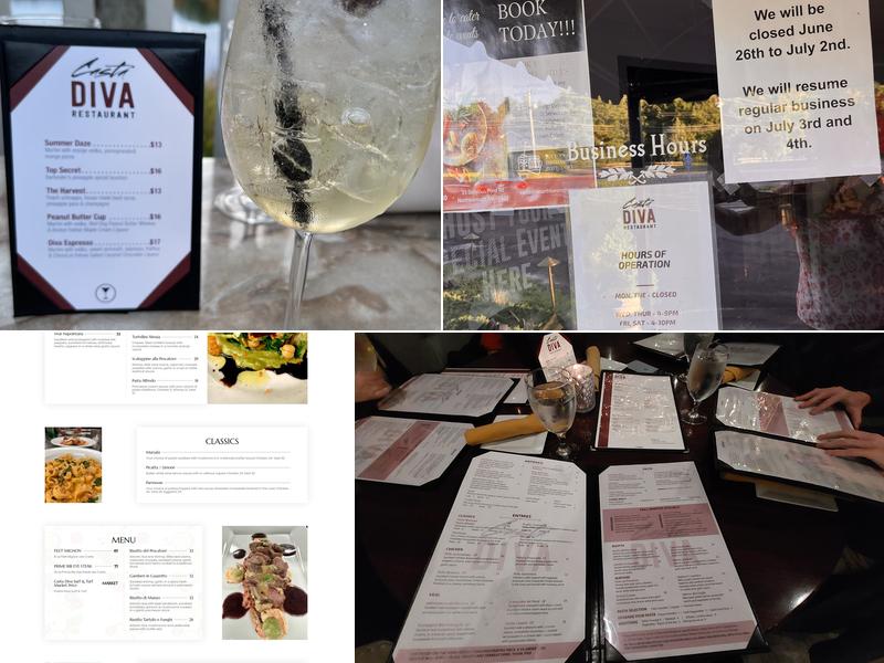 Casta Diva Restaurant Menu