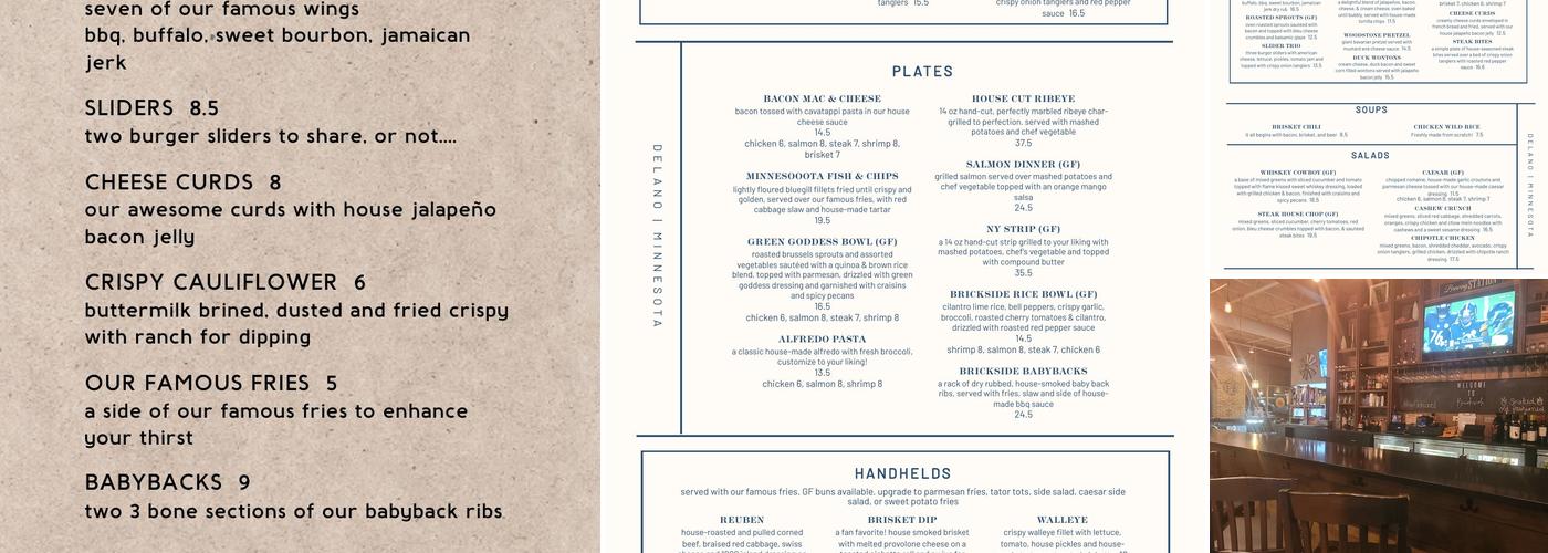 Brickside Grille & Tap Menu