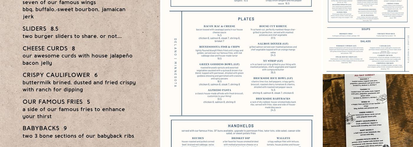 Brickside Grille & Tap Menu