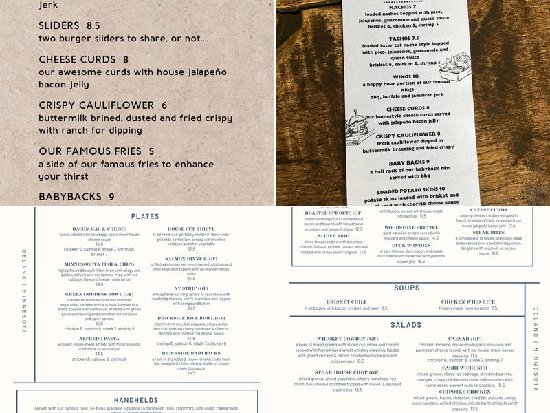 Brickside Grille & Tap Menu