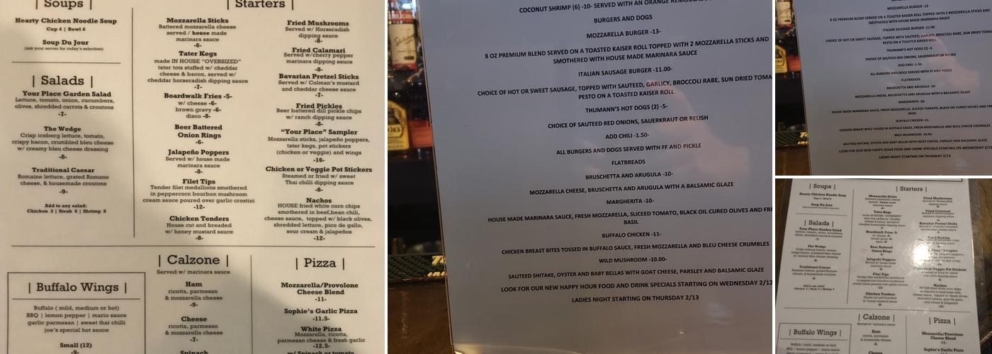 Your Place Menu