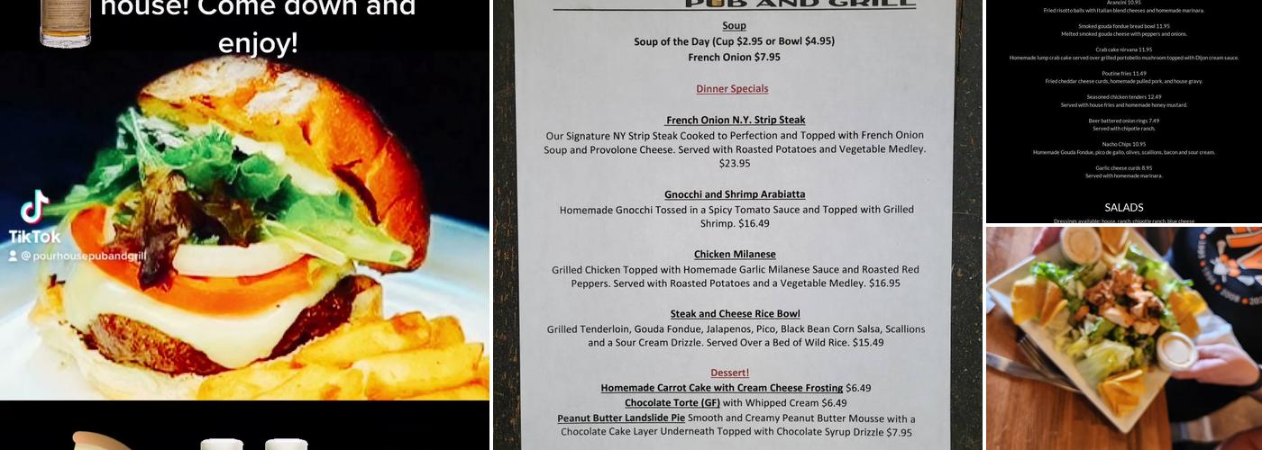 The Pour House Pub and Grill Menu