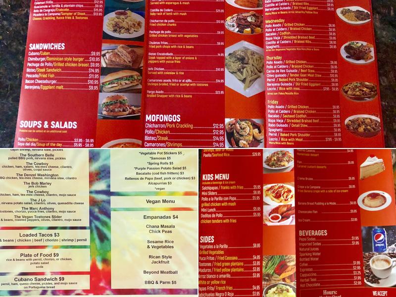 La Campana Restaurant Menu