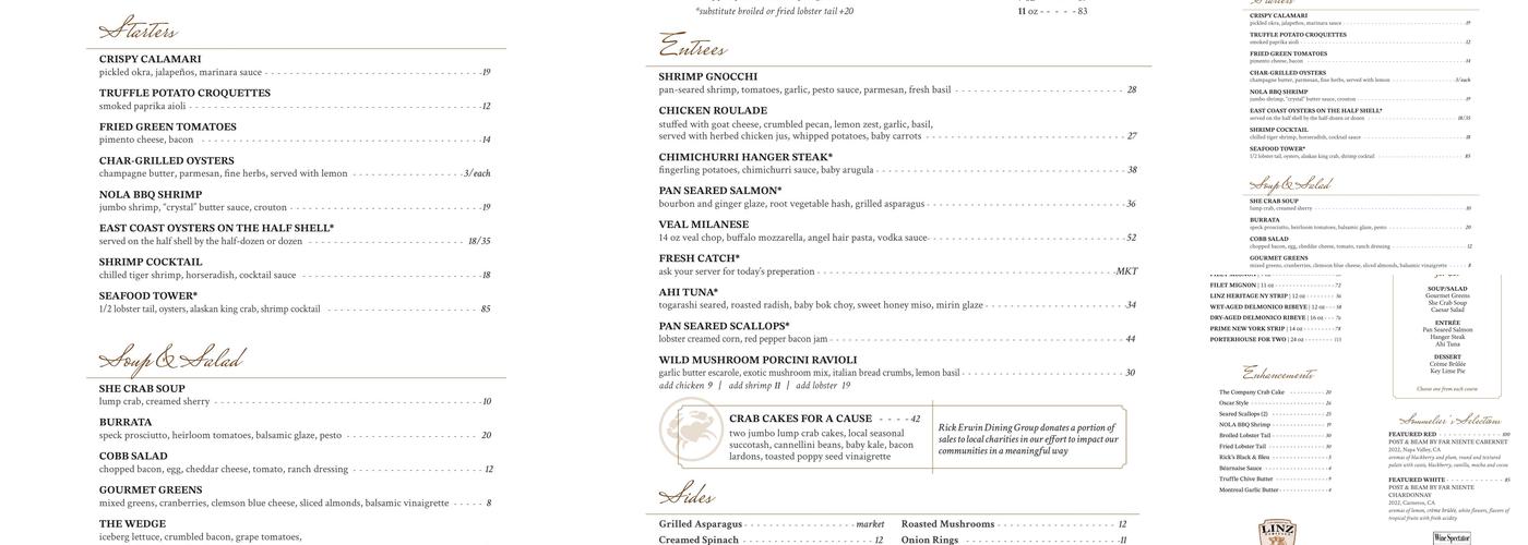 Level 10 Menu