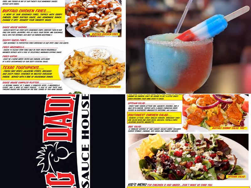Wing Daddy's Sauce House Menu