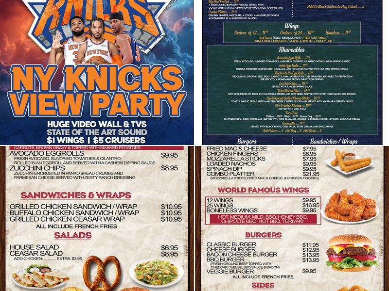 Mulcahy's Menu