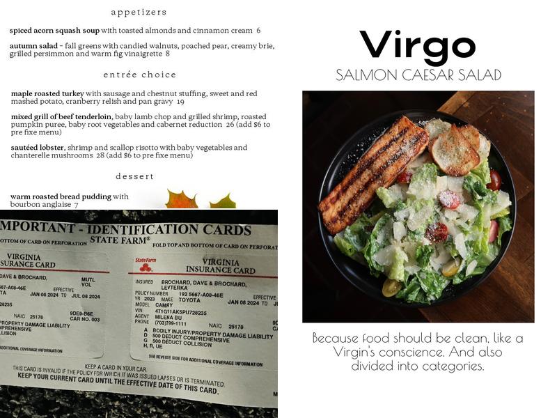 Blue Fire Menu