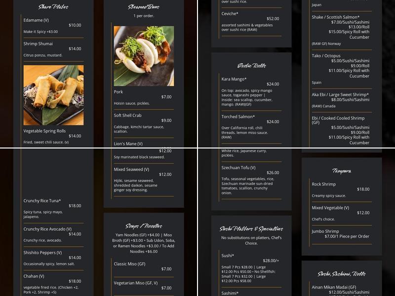 Sen Menu