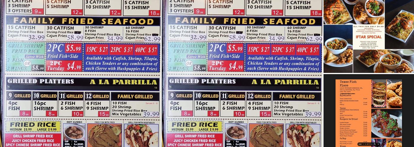 Texas Fish Place Menu