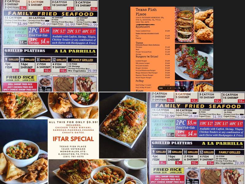 Texas Fish Place Menu