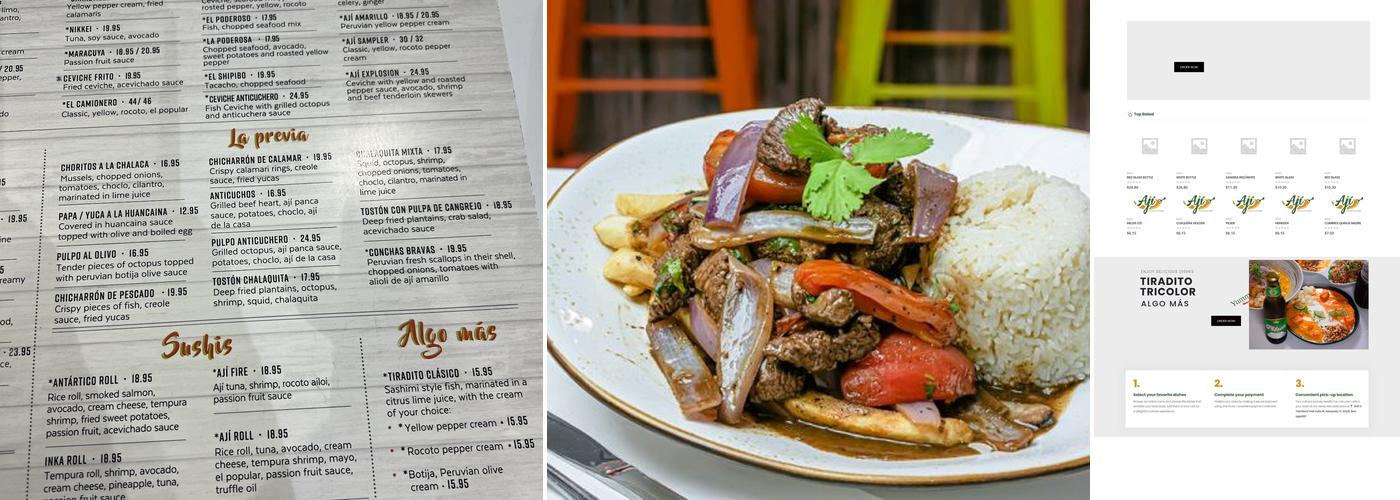 Ají Ceviche Bar Menu