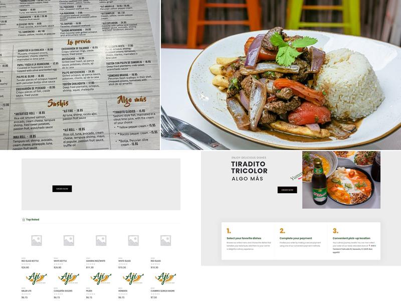 Ají Ceviche Bar Menu