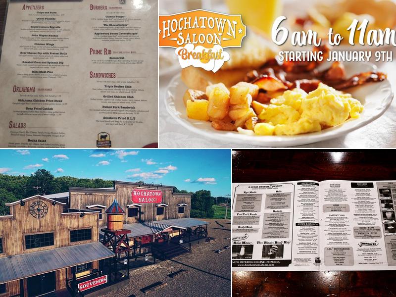 Hochatown Saloon Menu