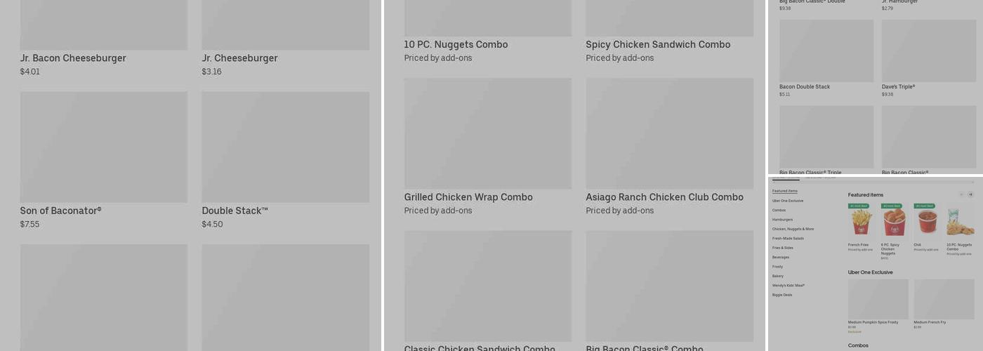 Wendy's Menu
