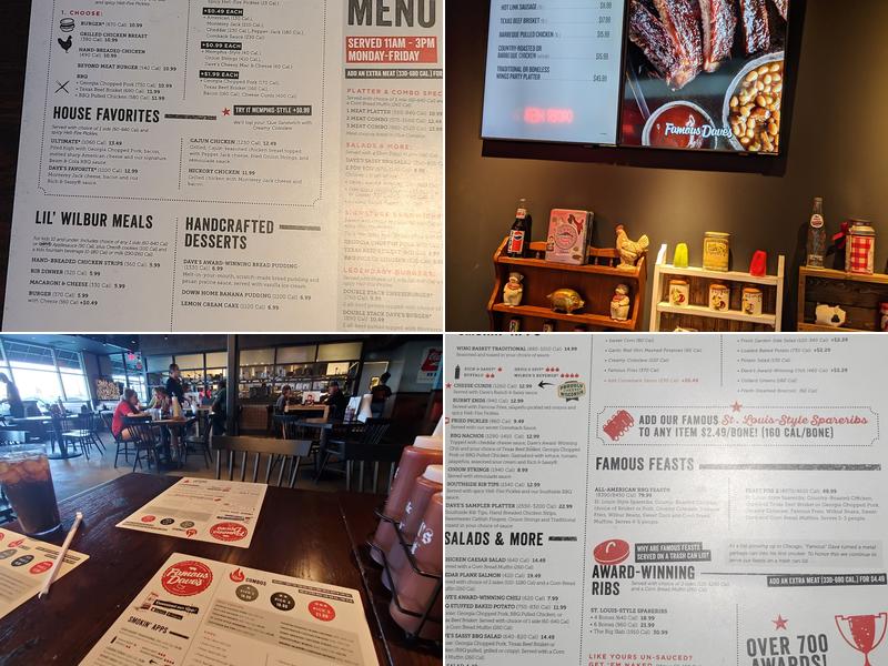 Famous Dave's Bar-B-Que Menu