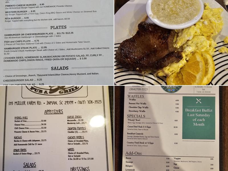 The Fox Den Pub & Grill Menu