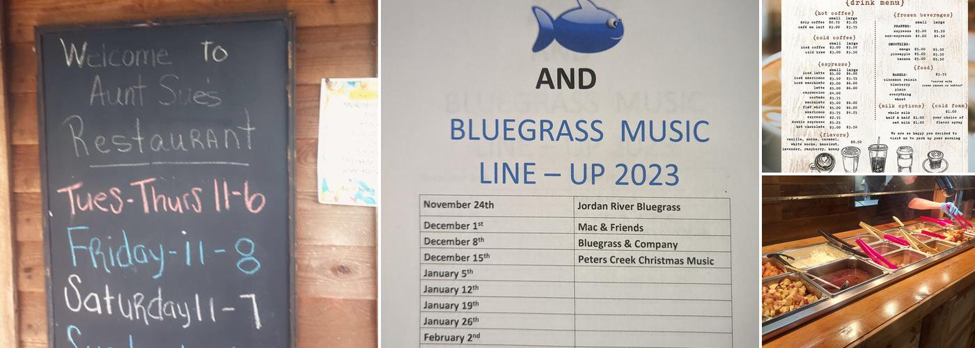 Aunt Sue's Country Corner Menu