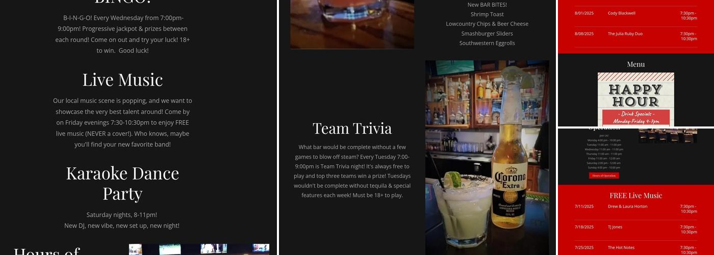 Eastside Bar & Grill Menu