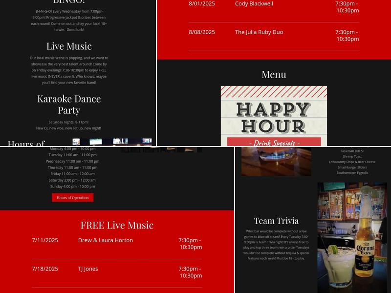 Eastside Bar & Grill Menu